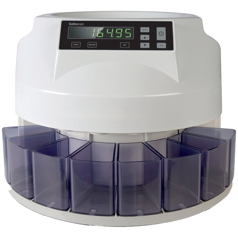 Safescan Euro-munttelmachine 1250, grijs, 220 munten/min